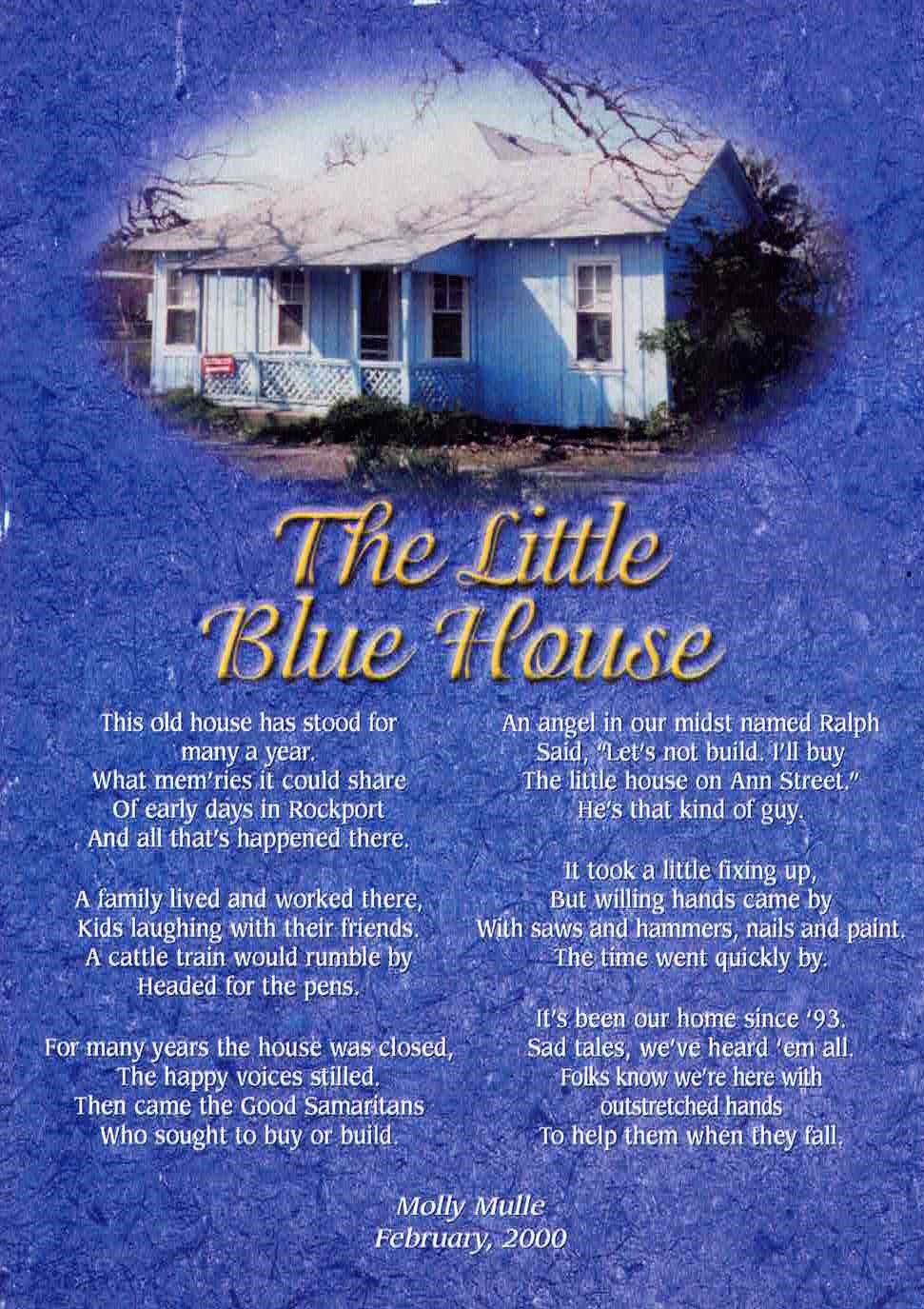 Little Blue House w_poem